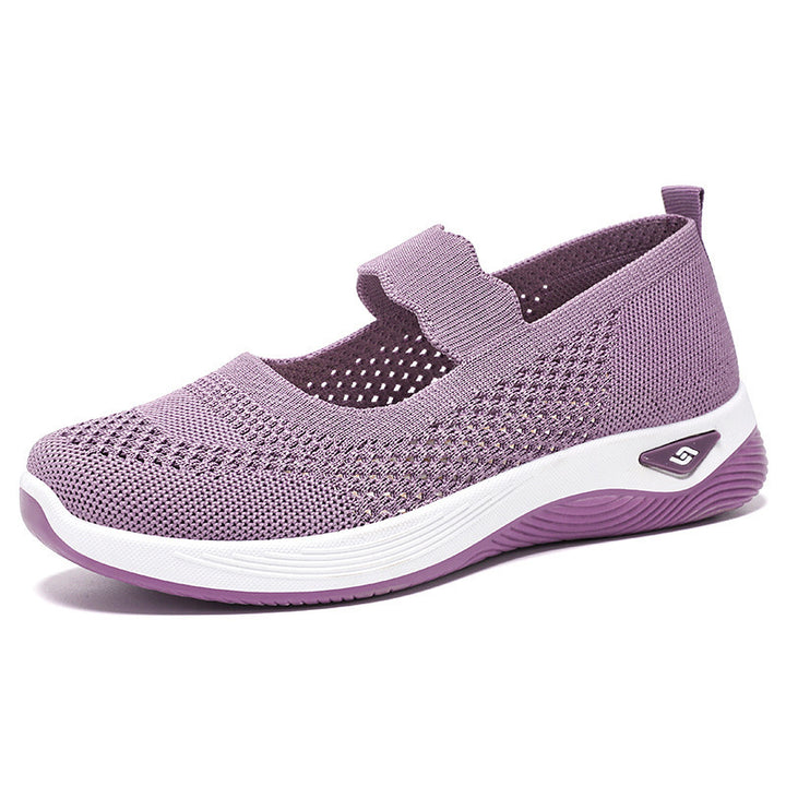 Dame Åndbare Slip-On Fritidssko med justerbar rem og skridsikker sål Stilla
