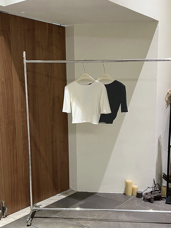 Dame kortærmet T-shirt med elegant snit og kvalitetsmateriale Stilla