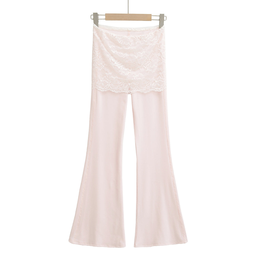 Dame Leggings med blonder og løs pasform Stilla