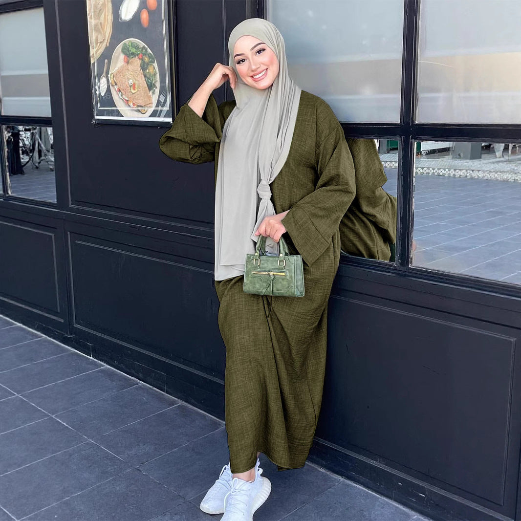 Dame Mode Kaftan med Bred Skæring Stilla