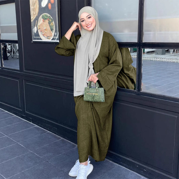 Dame Mode Kaftan med Bred Skæring Stilla