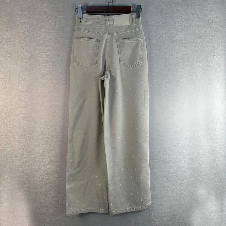 Dame højtaljede jeans med bredt ben Stilla