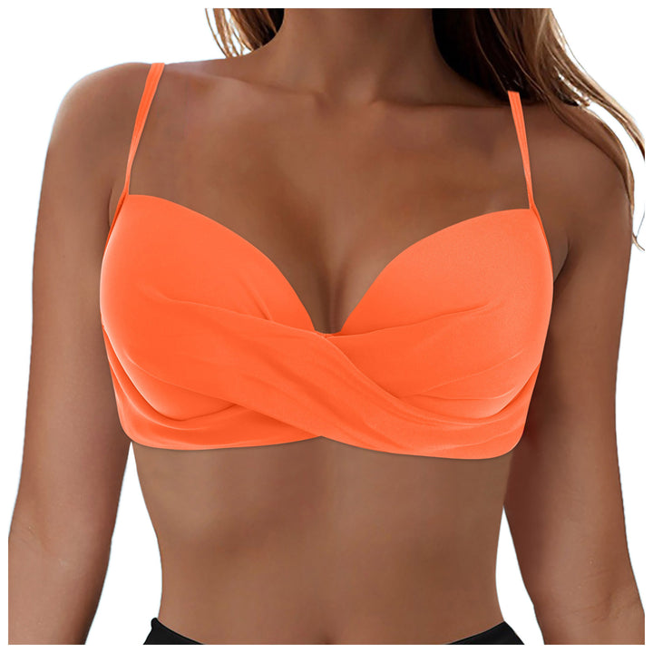 Dame Elegant Bikini top med indpakningsdesign Skovae