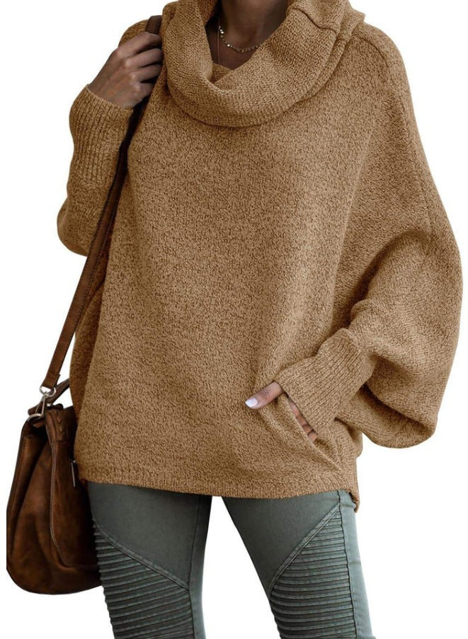 Dame casual turtleneck sweater med brede ærmer Stilla