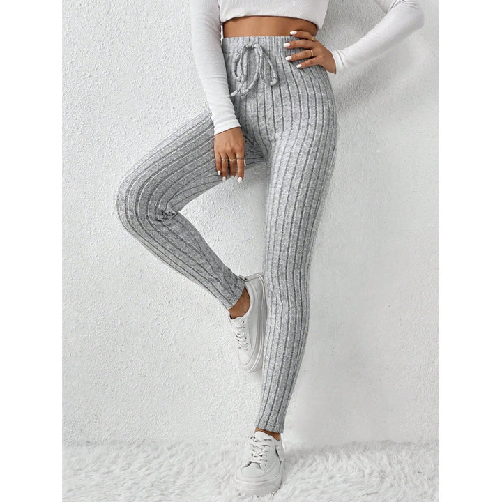 Femme Ribstrik Høj Talje Leggings Stilla