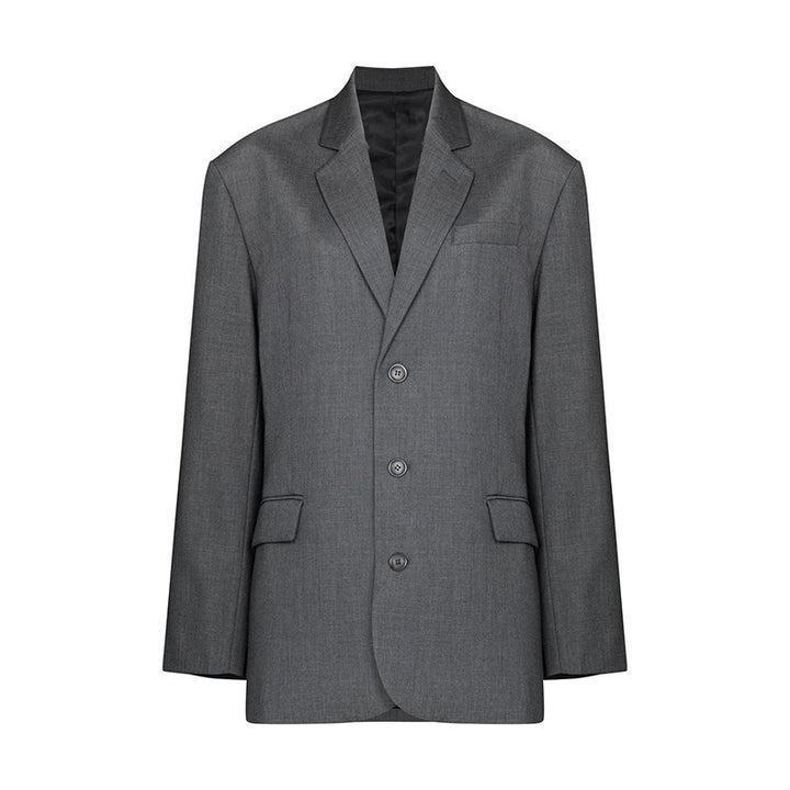 Dame klassisk blazer med moderne snit og to knapstolper Stilla