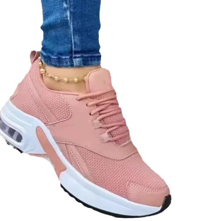 Dame Sporty Sneakers med åndbart mesh-overflade og stødabsorberende indersål Stilla