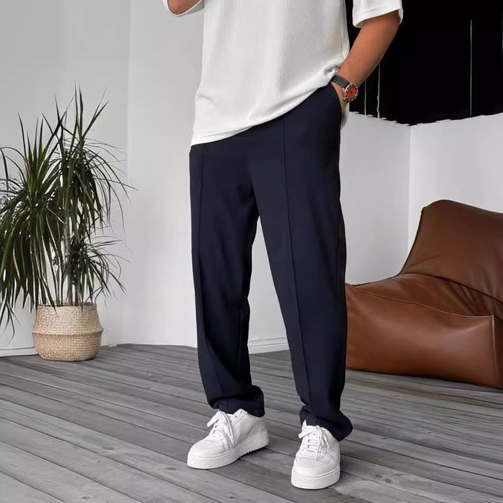 Herrer elegante og komfortable Chino-bukser med folder Stilla