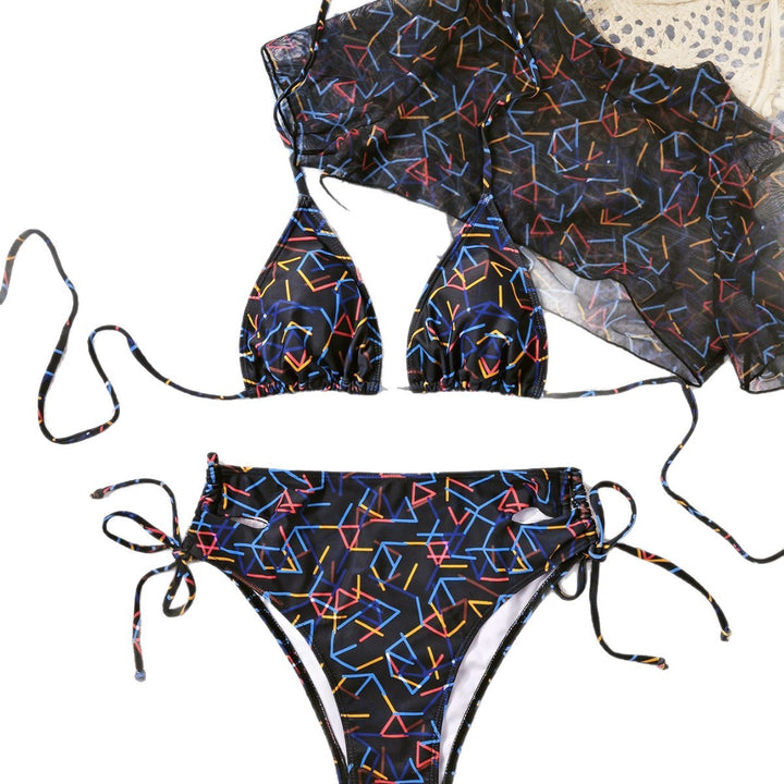 Damer Triangel-Bikini med gennemsigtig overdel Skovae