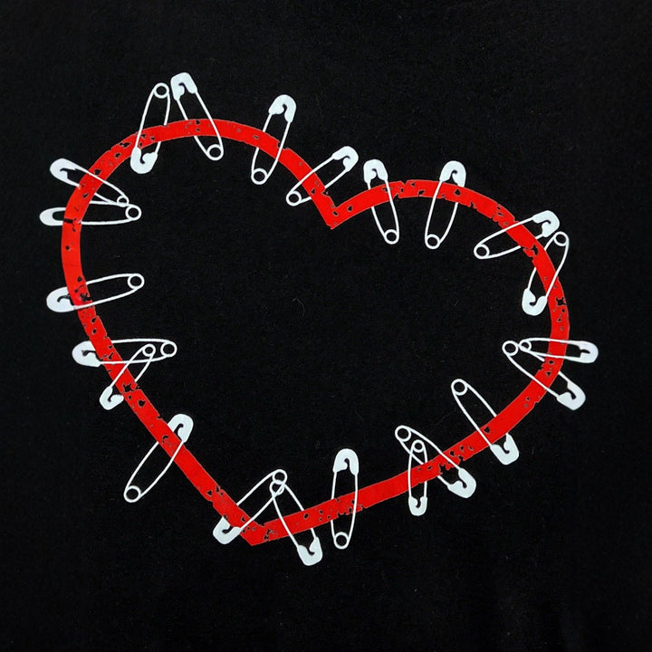 Kvindernes langærmede crop top med kreativt hjerte design Stilla