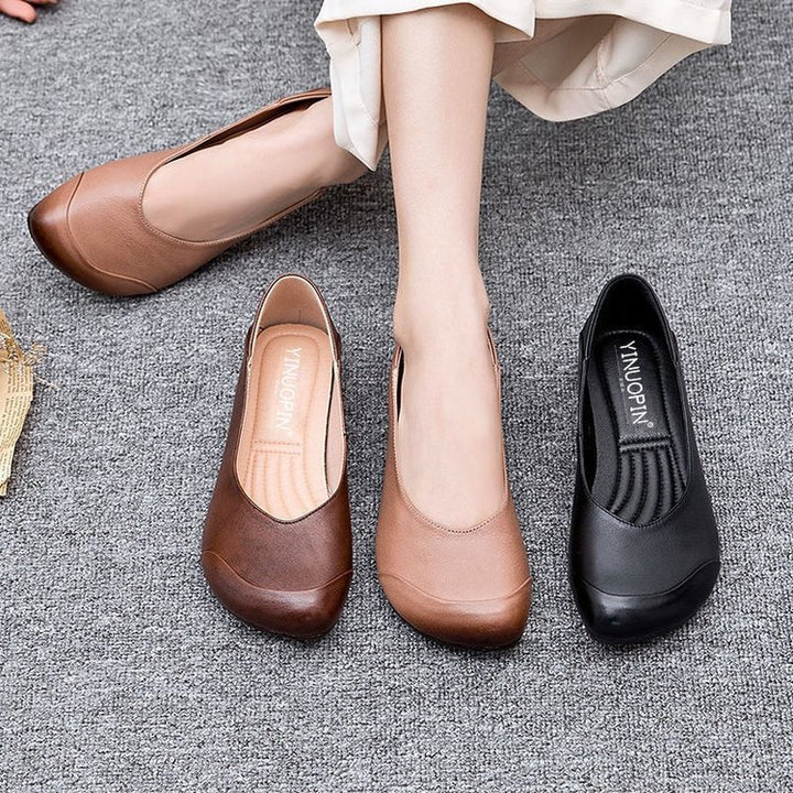 Dame klassiske Ballerinas med ergonomisk fodseng og skridsikker sål Stilla