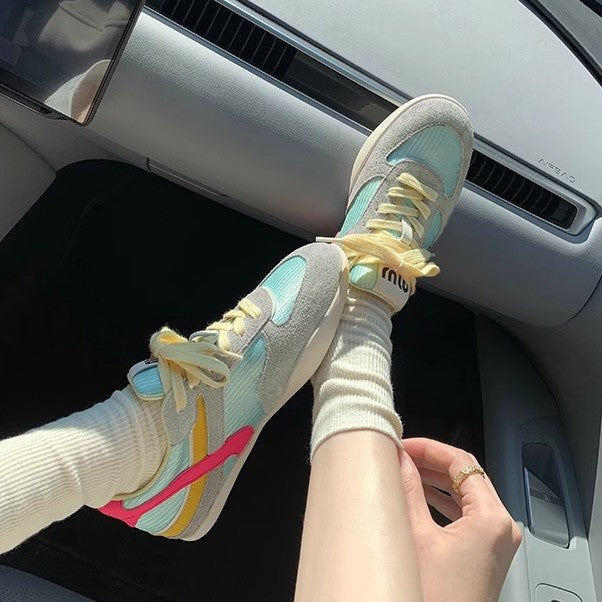 Damer Sporty Løbesneakers med åndbart mesh-overflade og fleksibel sål Stilla