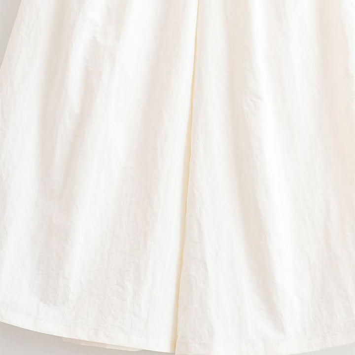 Dame bred culotte med elastisk talje og justerbar bånd