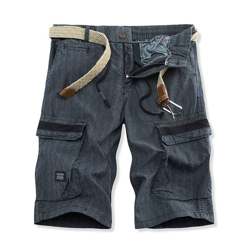 Herrer Multi-lomme Eventyr Cargo Shorts Stilla