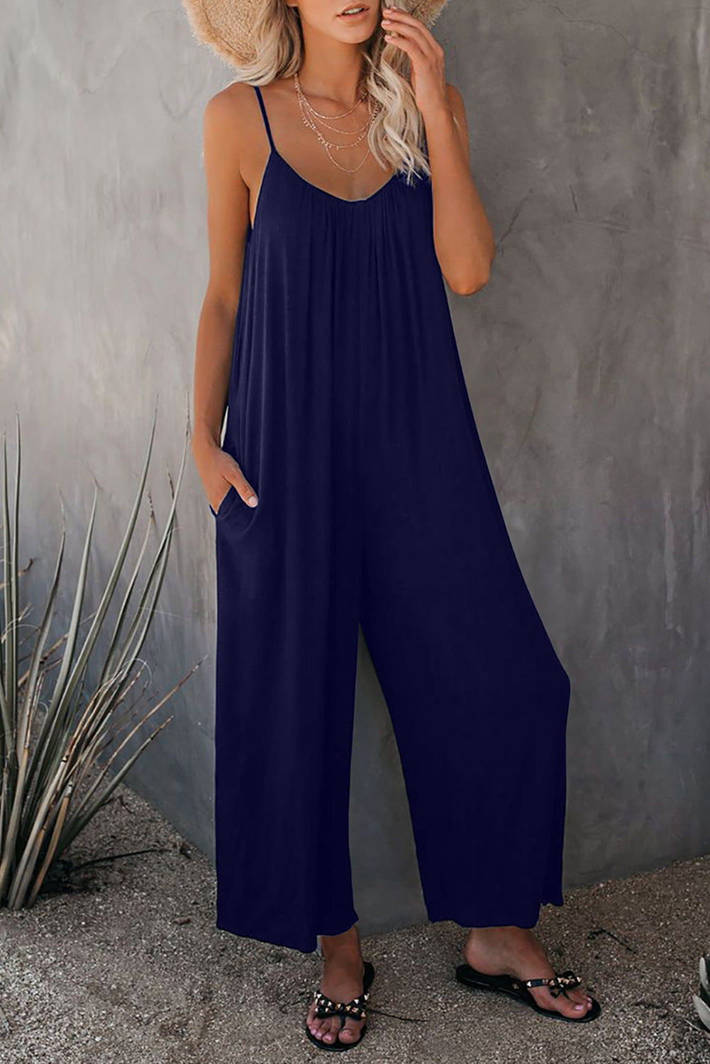 Dame Elegant Ærmeløs Jumpsuit Stilla