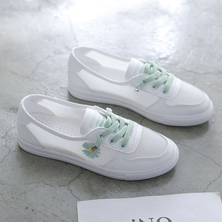 Dame Sportsko med åndbart netoverflade og legende blomsterdesign Stilla