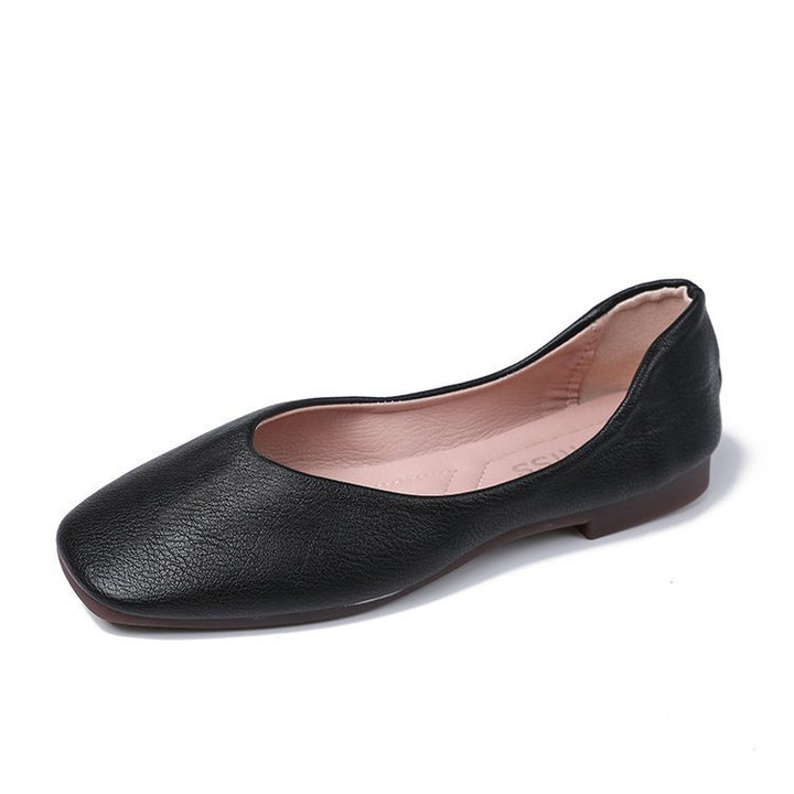 Dame ballerinaer med elegant slipdesign og blødt læder Stilla