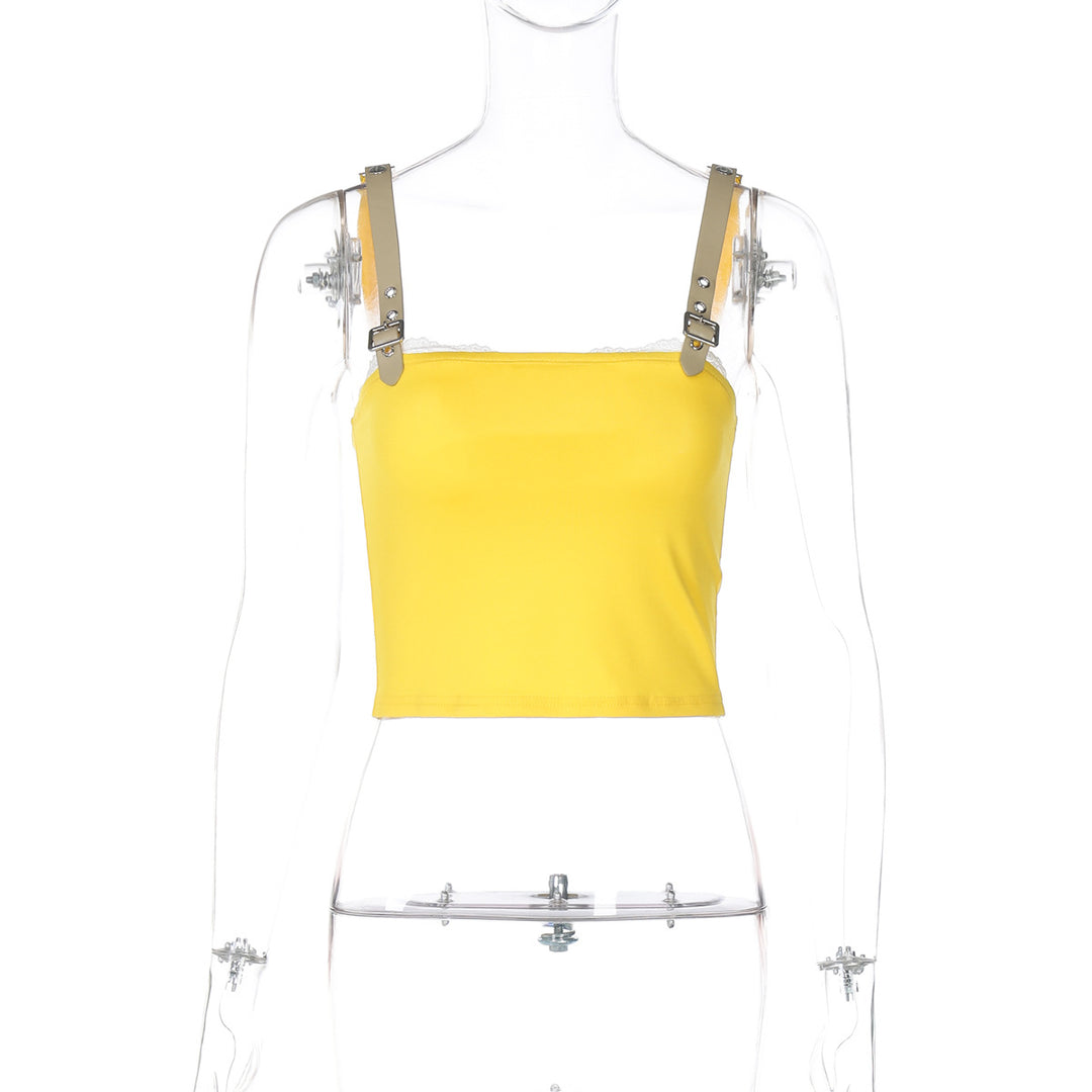 Dame Crop-Top med justerbare stropper og moderigtigt design Stilla