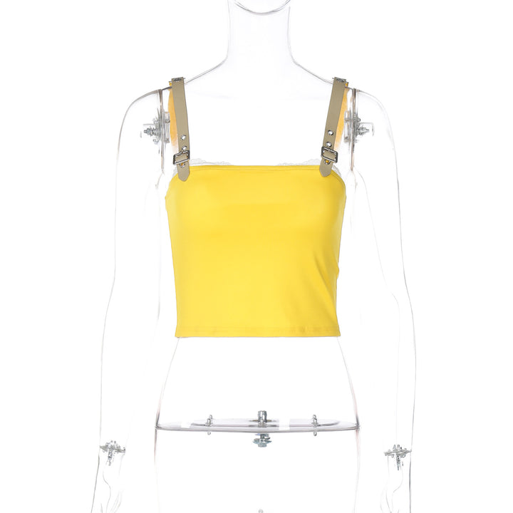 Dame Crop-Top med justerbare stropper og moderigtigt design Stilla