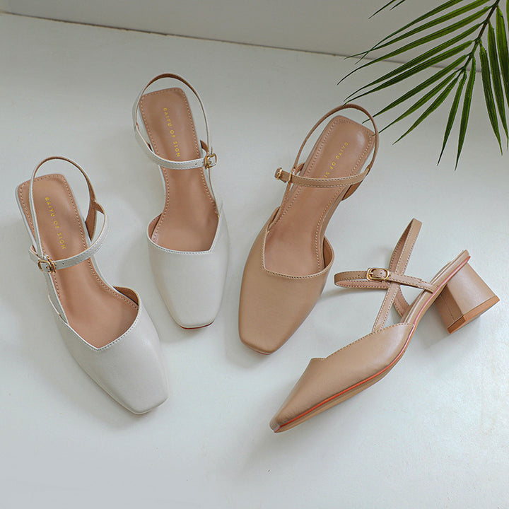 Dame blokhæl Slingback sko Stilla