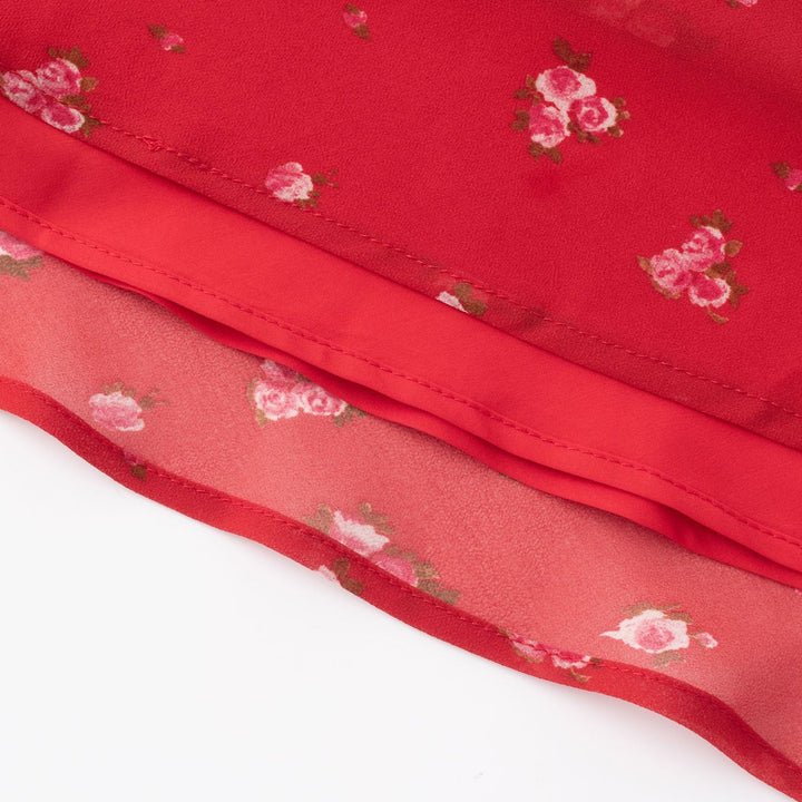 Dame Maxikjole med legende blomsterdesign og delikate flæsedetaljer Stilla