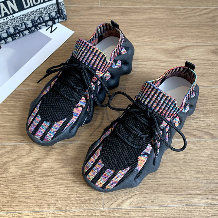 Dame Sporty Sneakers med struktureret overmateriale og innovativ sål Stilla