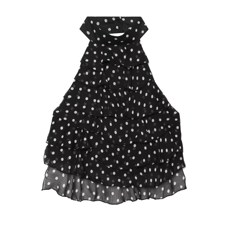Dame lagdelt nederdel med fashionabel punkdesign og elastisk talje Skovae