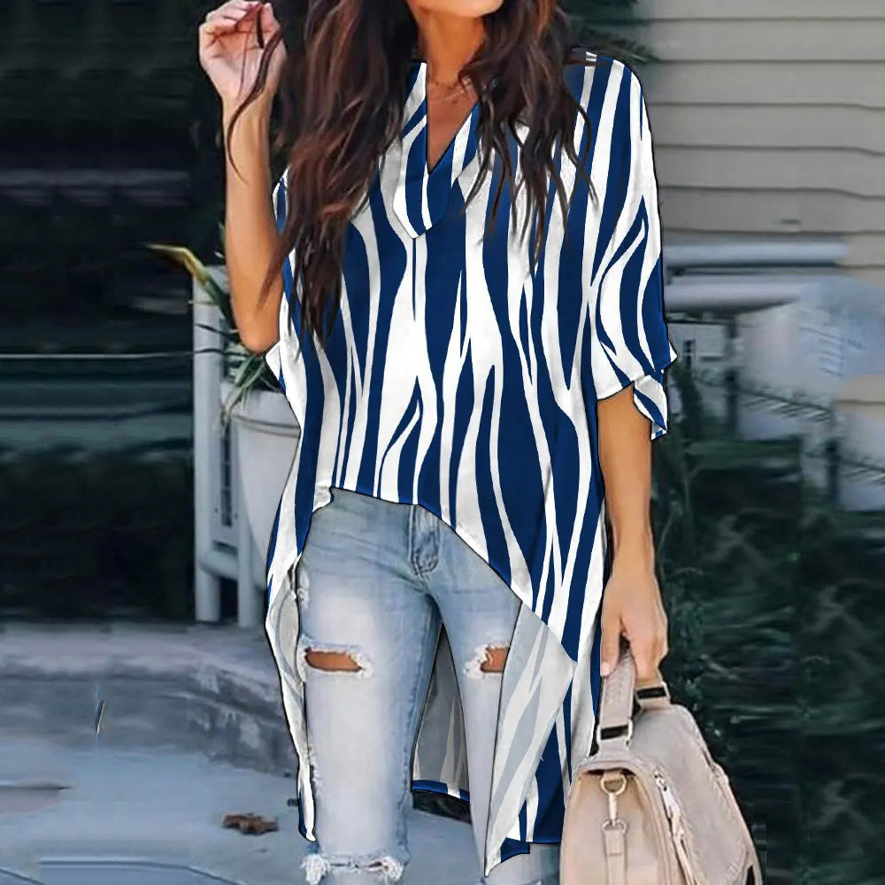 Damer Trendy Asymmetrisk Tunika Stilla