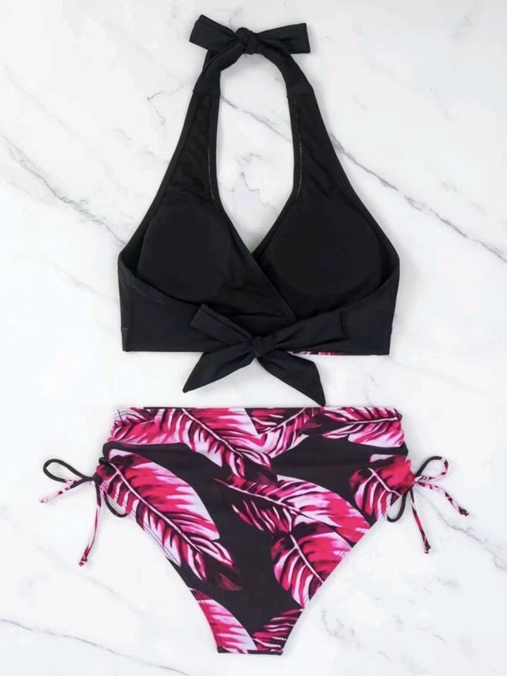 Dame bikini-sæt med stilfuldt neckholder-design og justerbare sider Stilla