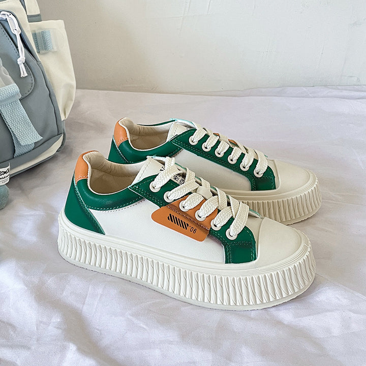 Dame Trendy Plateau-Sneakers med forstærket sålprofil og moderigtigt design Stilla
