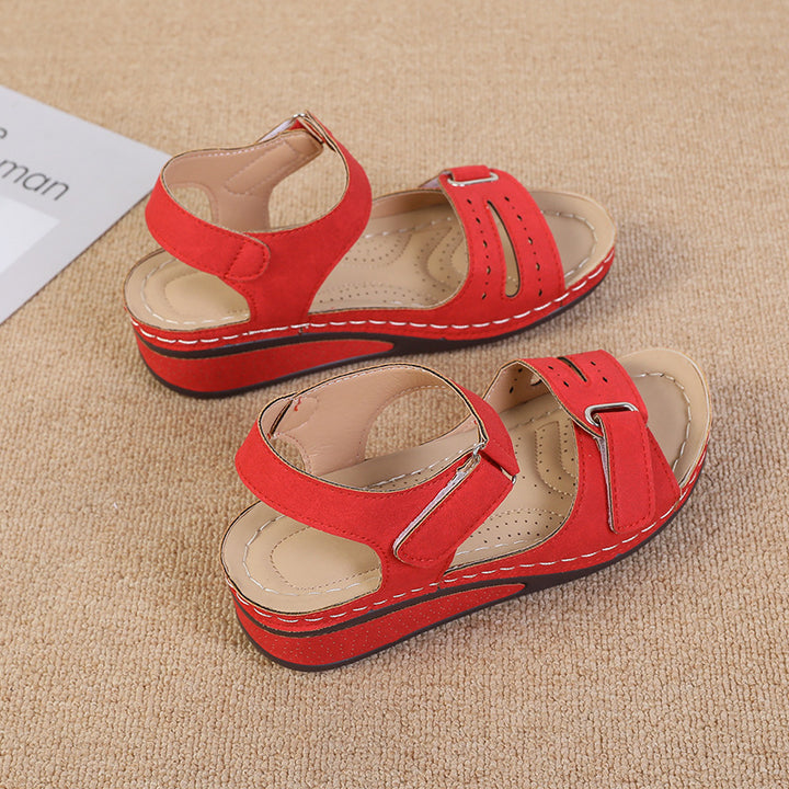 Dame Wedge-sandaler med anatomisk fodseng og justerbare remme Stilla