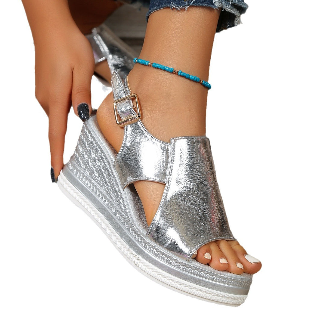 Dame Wedge-sandaler med elegant rem-design og komfortabelt fodseng Stilla