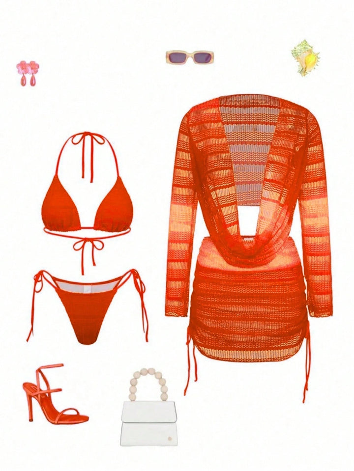 Dame Trendy Wrap Badedragt Skovae