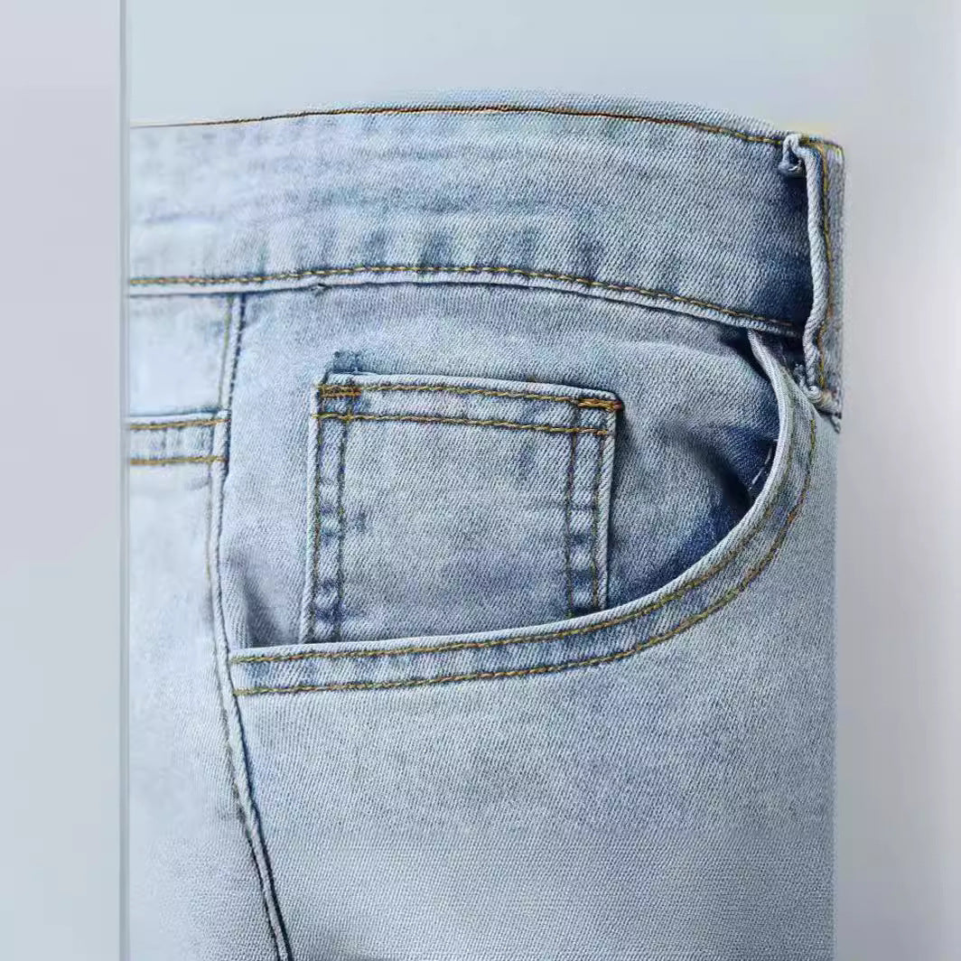 Herren Destroyed Jeans med moderne Distressed-effekter Skovae