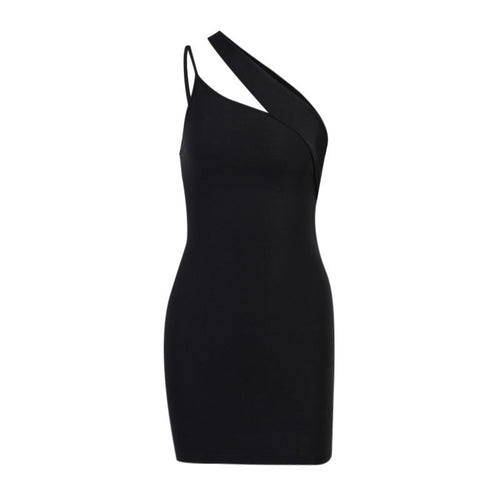 Stilla | Ærmeløs Bodycon Mini Kjole Med En Side Strop