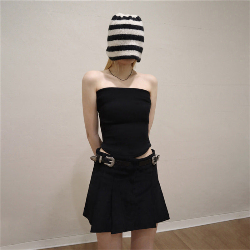 Dame tanktop med elastisk overmateriale og stilfuld snit Stilla