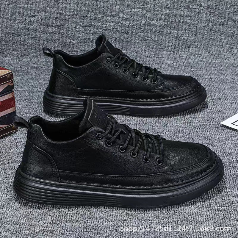 Herre Fritids Læder Ankel Sneakers Stilla