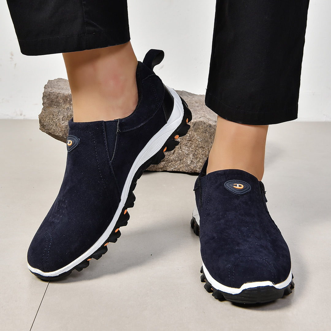 Dame sportslig Slip-On sneakers med åndbart overmateriale og skridsikker sål Stilla
