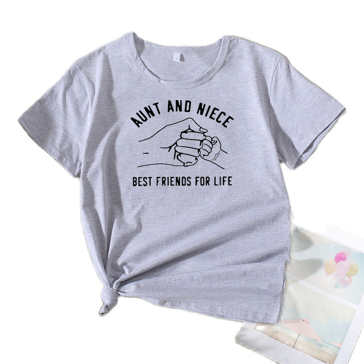 Dame Fritids Forhold Grafik T-shirt Stilla