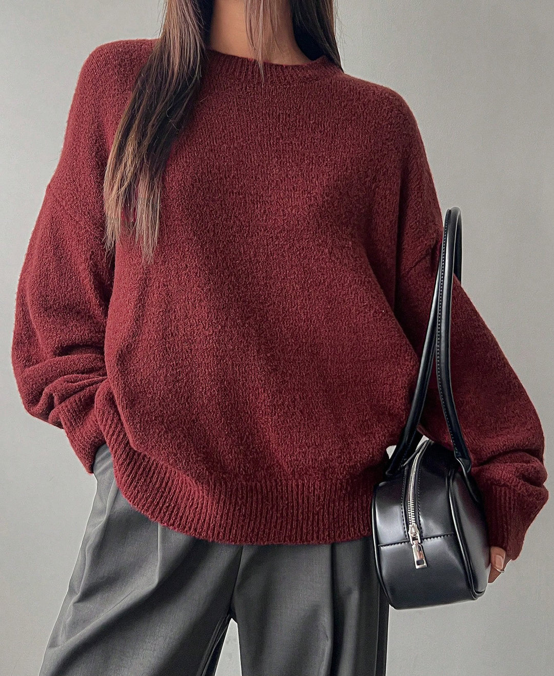 Kvinder Casual Sweater med blødt tekstureret materiale og elegant snit Stilla