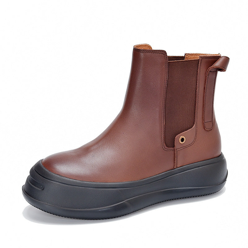 Dame modische Chelsea-Boots med komfortabel gummisål og elastiske indsatser Stilla