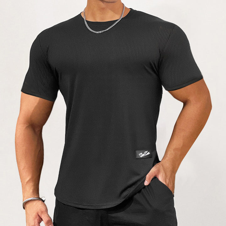 Herrer Sporty kompressions-T-shirt med struktureret design Stilla