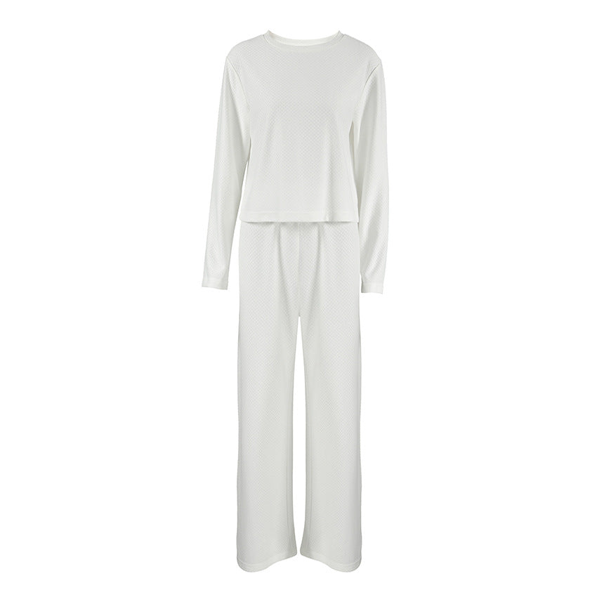 Damer afslappet strik-loungewear-sæt med moderne snit Stilla
