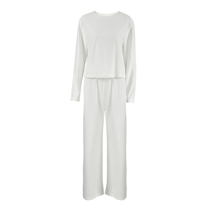 Damer afslappet strik-loungewear-sæt med moderne snit Stilla