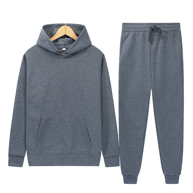 Dame hætte sweatshirt og joggingbukser sæt lavet af høj kvalitet bomuldsblanding Skovae
