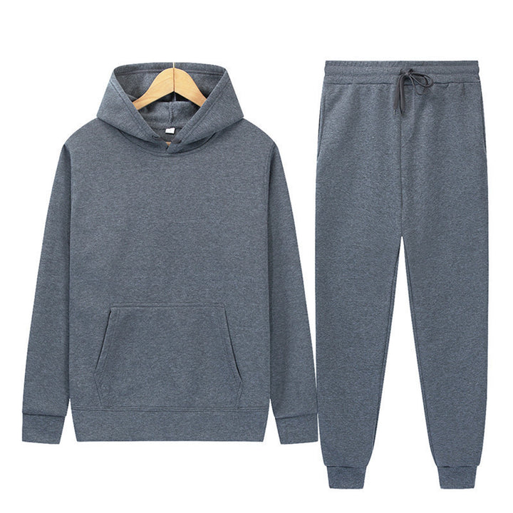 Dame hætte sweatshirt og joggingbukser sæt lavet af høj kvalitet bomuldsblanding Skovae