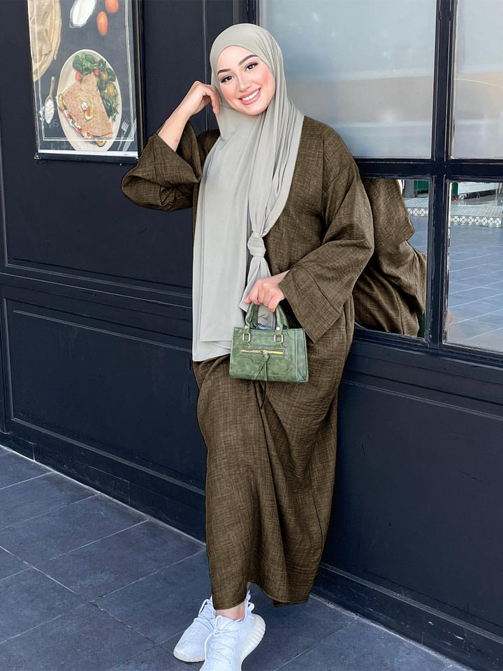 Dame Mode Kaftan med Bred Skæring Stilla