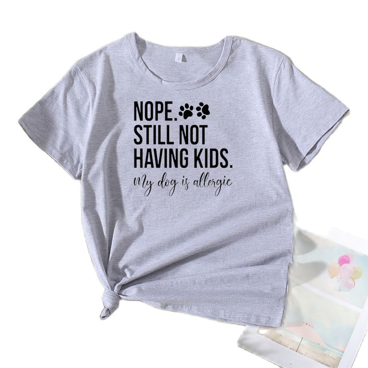 Kvinder Humoristisk Kæledyrelsker Grafik T-Shirt Stilla