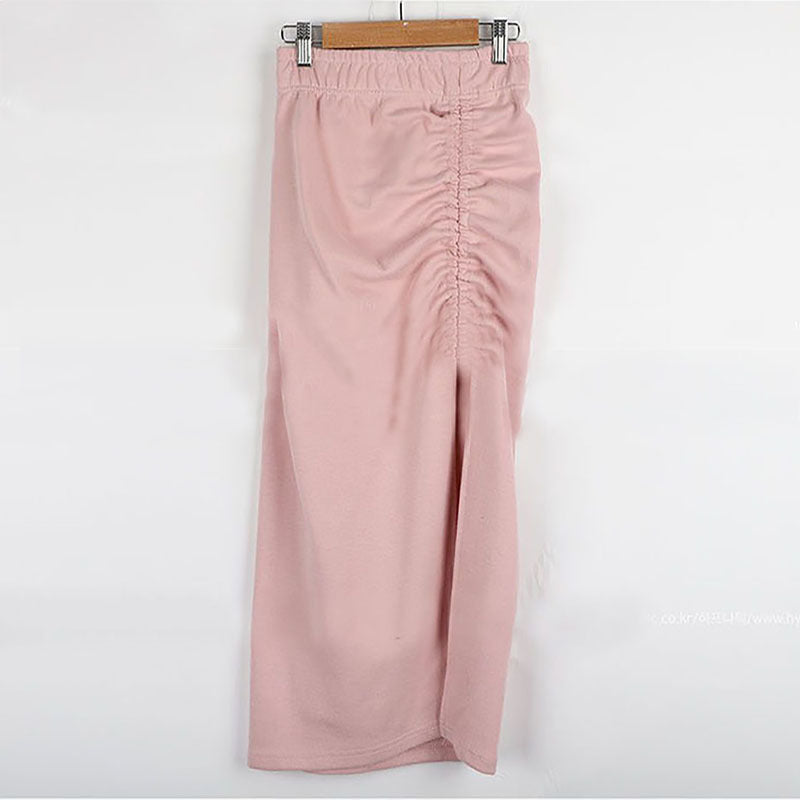 Damer elegant midi nederdel med samling Stilla