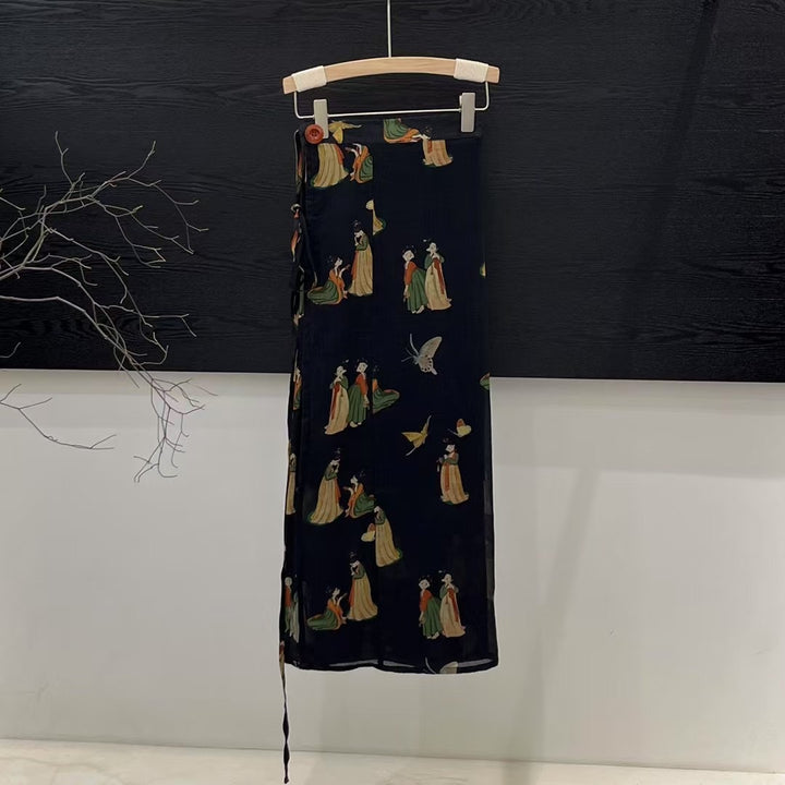 Femme Patchwork Maxi Nederdel Stilla